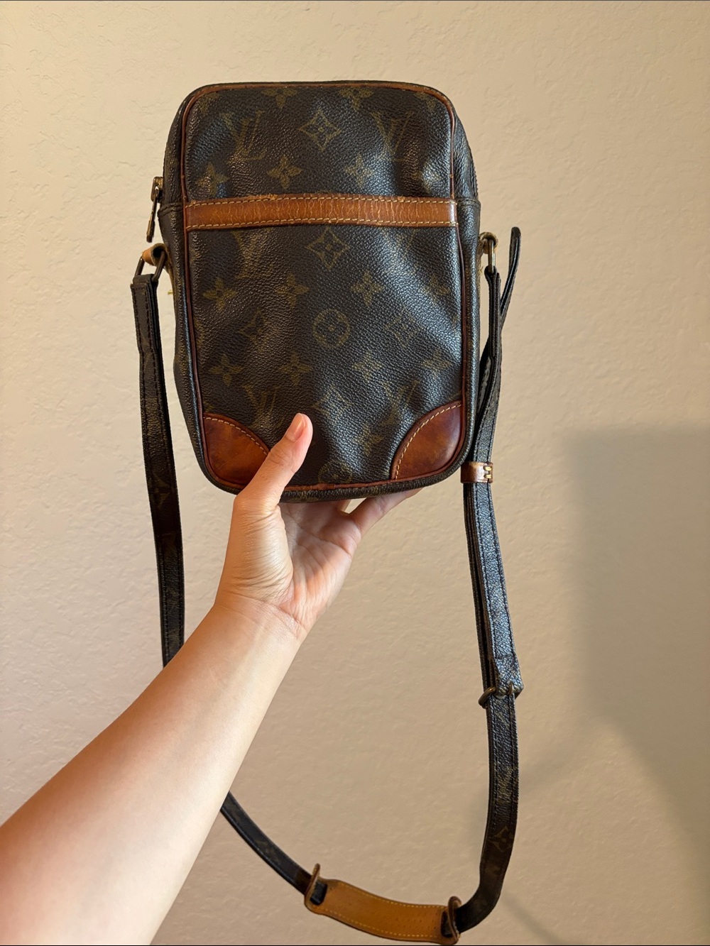 Sold Louis Vuitton Danube Mini Brown Monogram LV Crossbody Bag - Picture 12 of 14